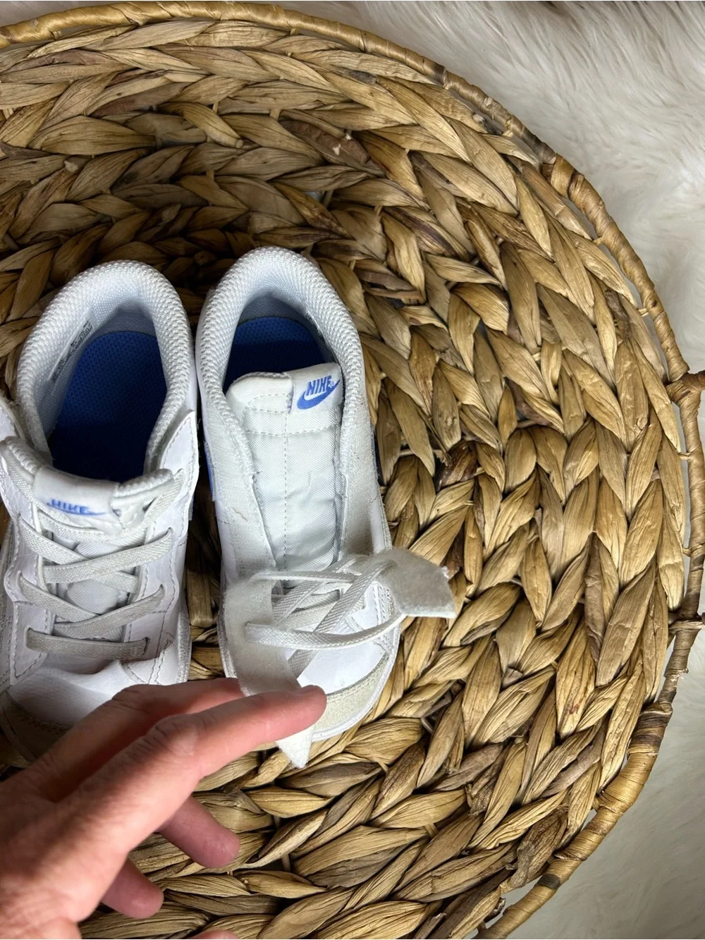 Nike Blazer Mid ‘77 White High Top Sneaker Toddler Boys Size 8.5